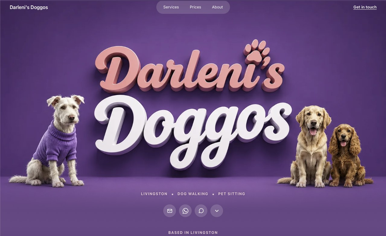 Darleni's Doggos website