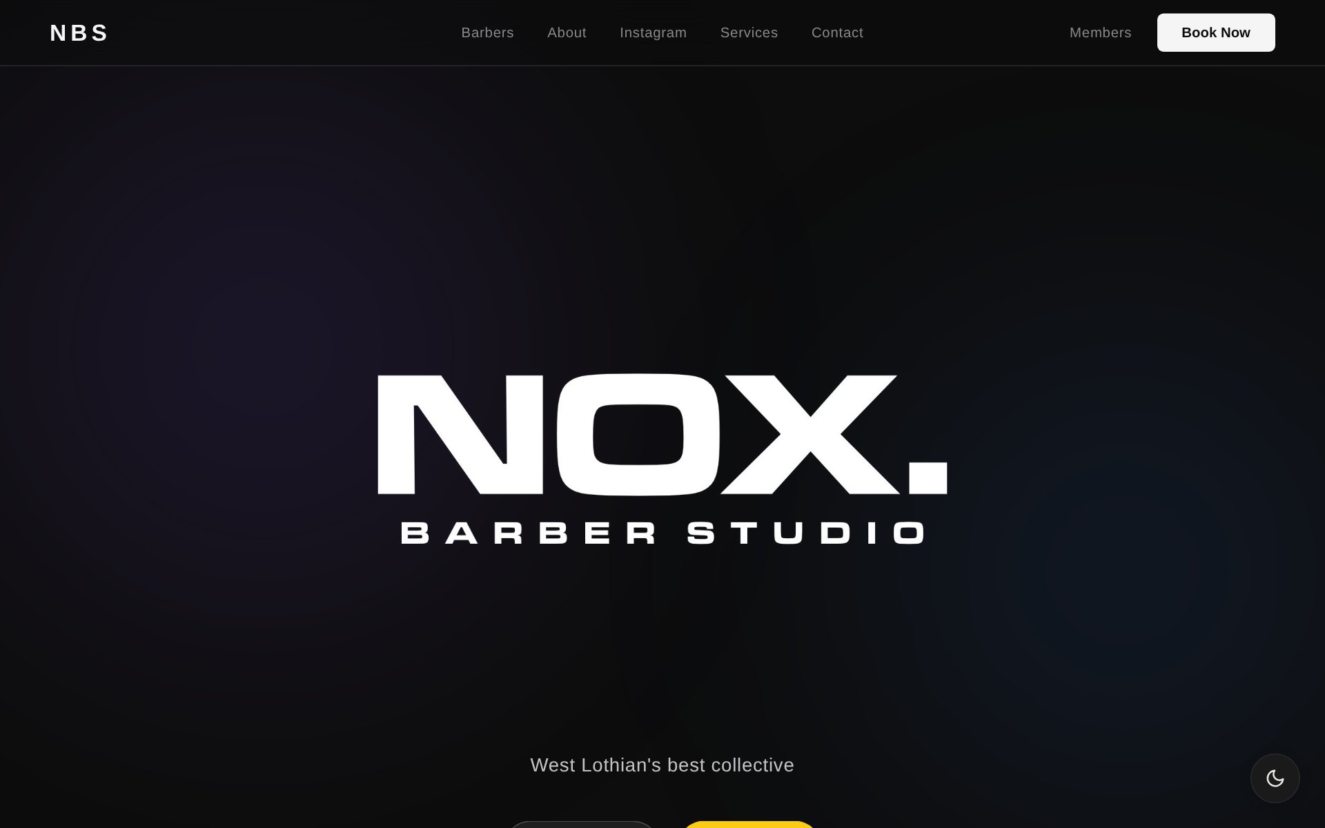 NOX. Barber Studio website
