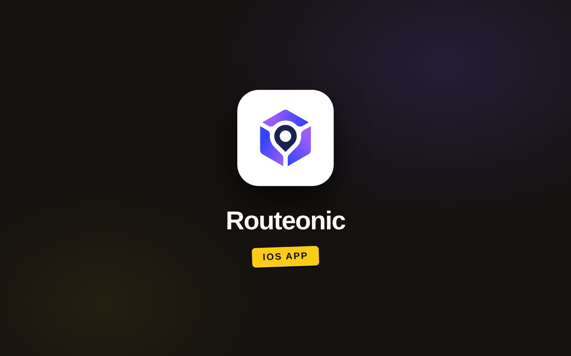 Routeonic iOS app